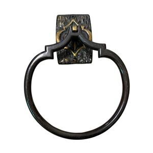 Vintage Amerock 6” Towel Ring Holder Bathroom Decor Brass